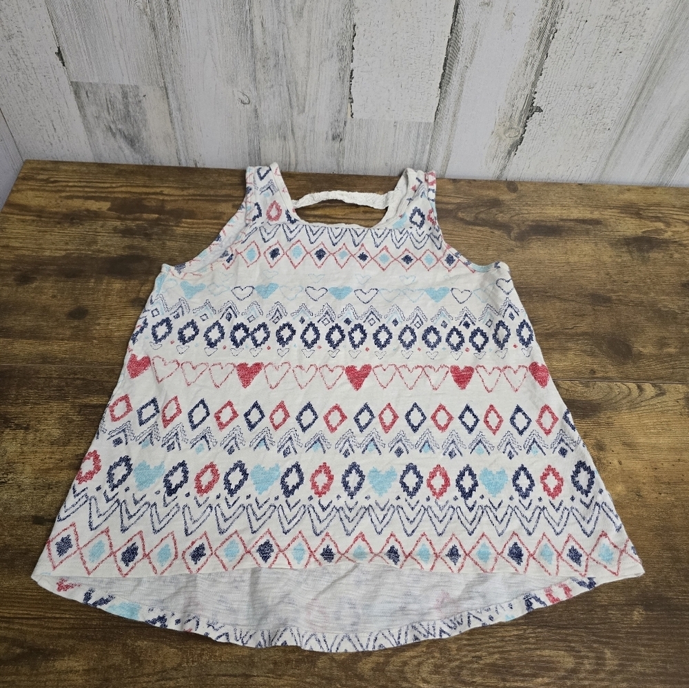 Mudd Multicolor Patterned Tank Top Girls Size 14